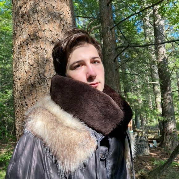 FABULOUS john paul gaultier LEATHER bomber jacket women's  medium - Picture 1 of 16